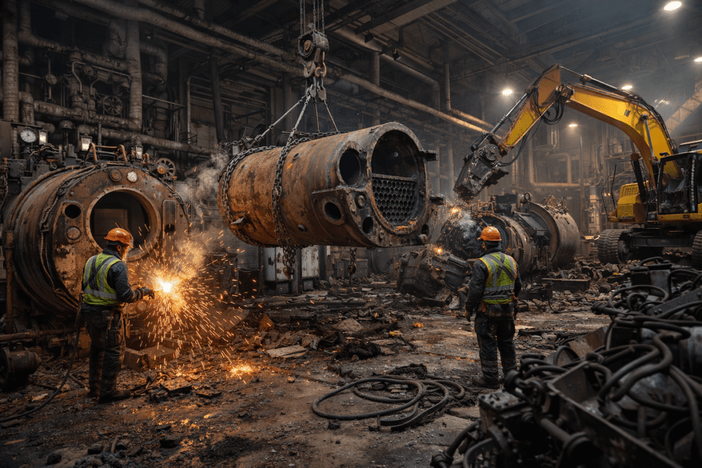 Алгоритм демонтажа котельного оборудования